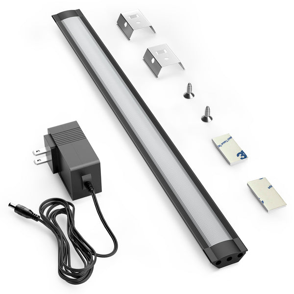 Aluminum LED Under Cabinet Light Bar - Black