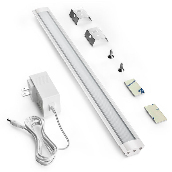 Aluminum LED Under Cabinet Light Bar - White