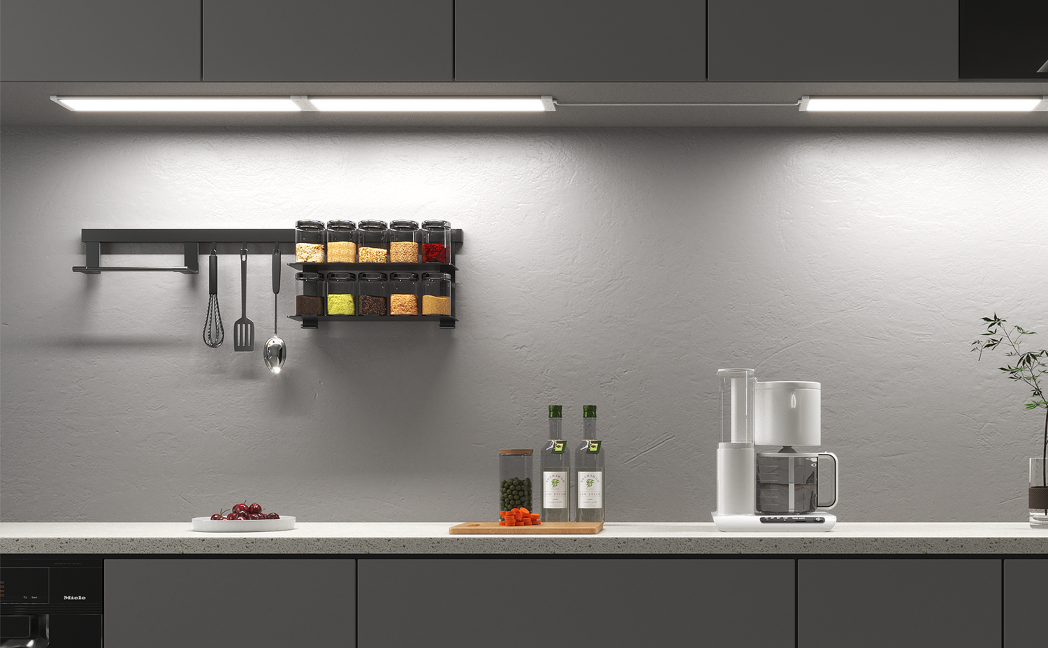 B and online q cabinet lights